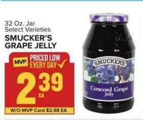 Food Lion Smucker's Grape Jelly offer