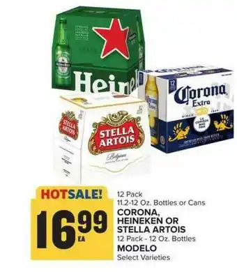 Food Lion Corona, Heineken Or Stella Artois Modelo offer