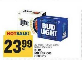 Food Lion Bud, Miller Or Coors offer