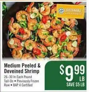 Haggen Food Medium Peeled & Deveined Shrimp offer