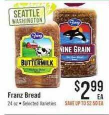Haggen Food Franz Bread offer