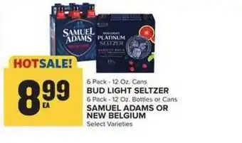 Food Lion Bud Light Seltzer , Samuel Adams Or New Belgium offer