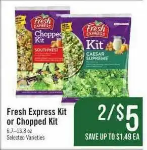 Haggen Food Fresh Express Kit Or Chopped Kit offer