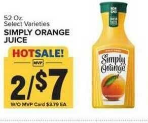 Food Lion Simply Orange Juice offer