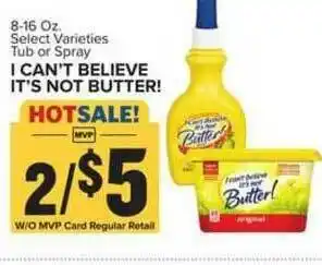 Food Lion Ican't Believe It's Not Butter offer