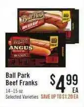 Haggen Food Ball Park Beef Franks offer