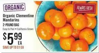 Haggen Food Organic Clementine Mandarins offer