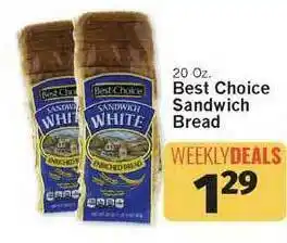 IGA Best Choice Sandwich Bread offer