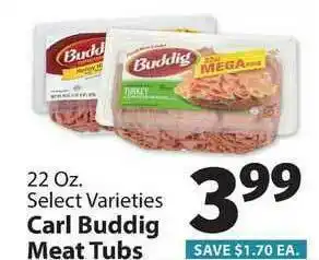 IGA Carl Buddig Meat Tubs offer