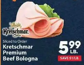 IGA Kretschmar Premium Beef Bologna offer