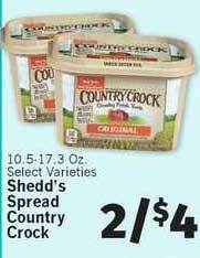 IGA Shedd's Spread Country Crock offer