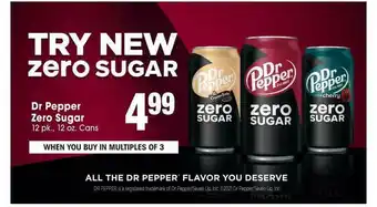 Jewel-Osco Dr Pepper Zero Sugar offer