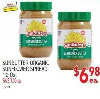 Ingles Markets Sunbutter Organic Sunflower Spread offer
