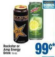 Jewel-Osco Rockstar Or Amp Energy Drink offer