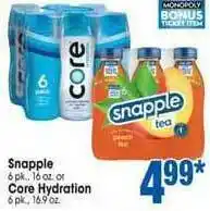 Jewel-Osco Snapple Or Core Hydration offer