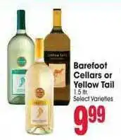 Jewel-Osco Barefoot Cellars Or Yellow Tail offer