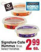 Jewel-Osco Signature Cafe Hummus offer