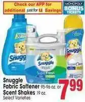 Jewel-Osco Snuggle Fabric Softener Or Scent Shakes offer