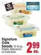 Jewel-Osco Signature Cafe Salads Potato Macaroni Or Cole Slaw offer