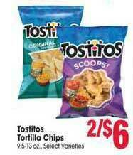 Jewel-Osco Tostitos Tortilla Chips offer