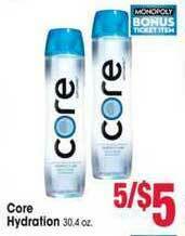 Jewel-Osco Core Hydration offer