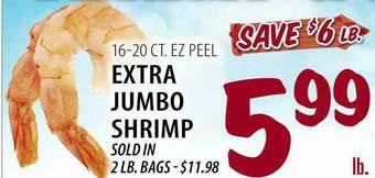 Karns Extra Jumbo Shrimp offer