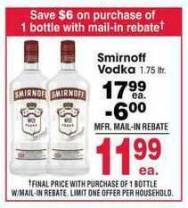 Jewel-Osco Smirnoff Vodka offer