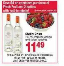 Jewel-Osco Stella Rosa 750ml Tropical Mango offer
