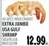 Karns Extra Jumbo USA Gulf Shrimp offer