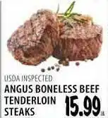 Karns Usda Inspected Angus Boneless Beef Tenderloins Steaks offer