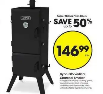 King Soopers Dyna-glo Vertical Charcoal Smoker offer