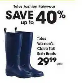 King Soopers Totes Women's Claire Tall Rain Boots offer