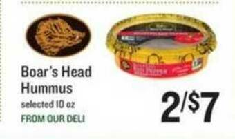Lowes Foods Boar's Head Hummus offer