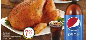Lowes Foods Rotisserie Chicken Includes A Complimentary 2 Liter Pepsi offer
