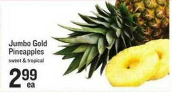 Lowes Foods Jumbo Gold Pineapples offer