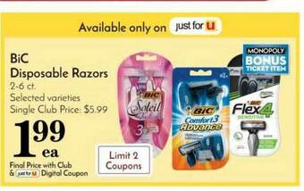 Pavilions BiC Disposable Razors offer