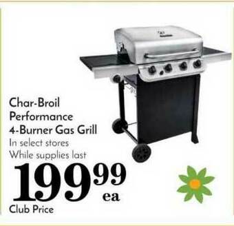 Pavilions Char-Broil Performance 4-Burner Gas Grill offer