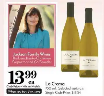 Pavilions La Crema offer