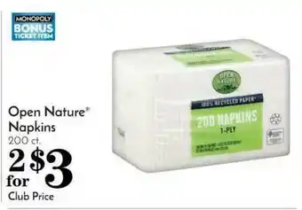 Pavilions Open Nature Napkins offer