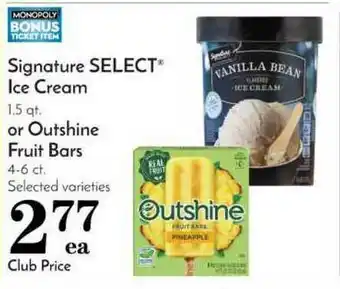 Pavilions Ice Cream Or Outshine Fruit Bars offer