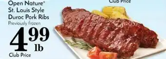 Pavilions St. Louis Style Duroc Pork Ribs offer