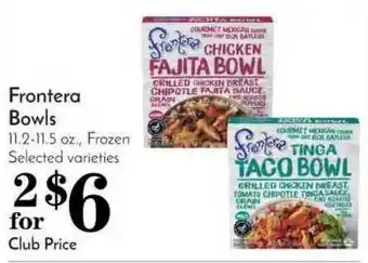 Pavilions Frontera Bowls offer