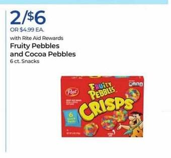 Rite Aid Fruity Pebbles And Cocoa Pebbles offer