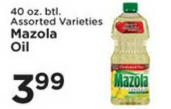 Pioneer Supermarkets Mazola Oil offer