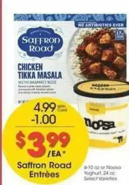 Ralphs Saffron Road Entrees Or Noosa Yoghurt offer