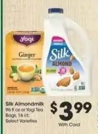 Ralphs Silk Almondmilk Or Yogi Tea Bags offer