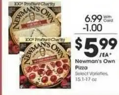 Ralphs Newman's Own Pizza offer