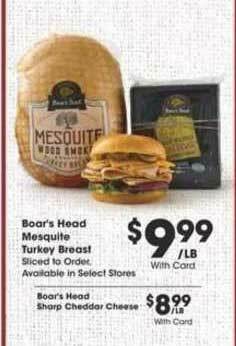 Ralphs Boar's Head Mesquite Turkey Breast offer
