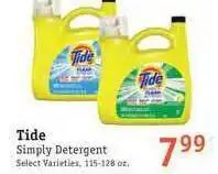 Foodarama Tide Simply Detergent offer