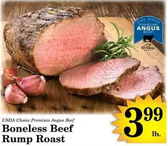 Harvest Foods Boneless Beef Rump Roast offer